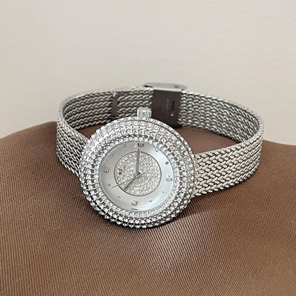 BS Watch Women Vintage Ladies Watches Luxury High Quality Fashion Quartz Wristwatches Diamond Large Dial Waterproof Watches