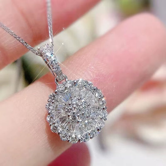 Necklace for Women Brilliant Cubic Zirconia Luxury Quality Wedding Necklaces Fancy Love Gift Fashion Jewelry