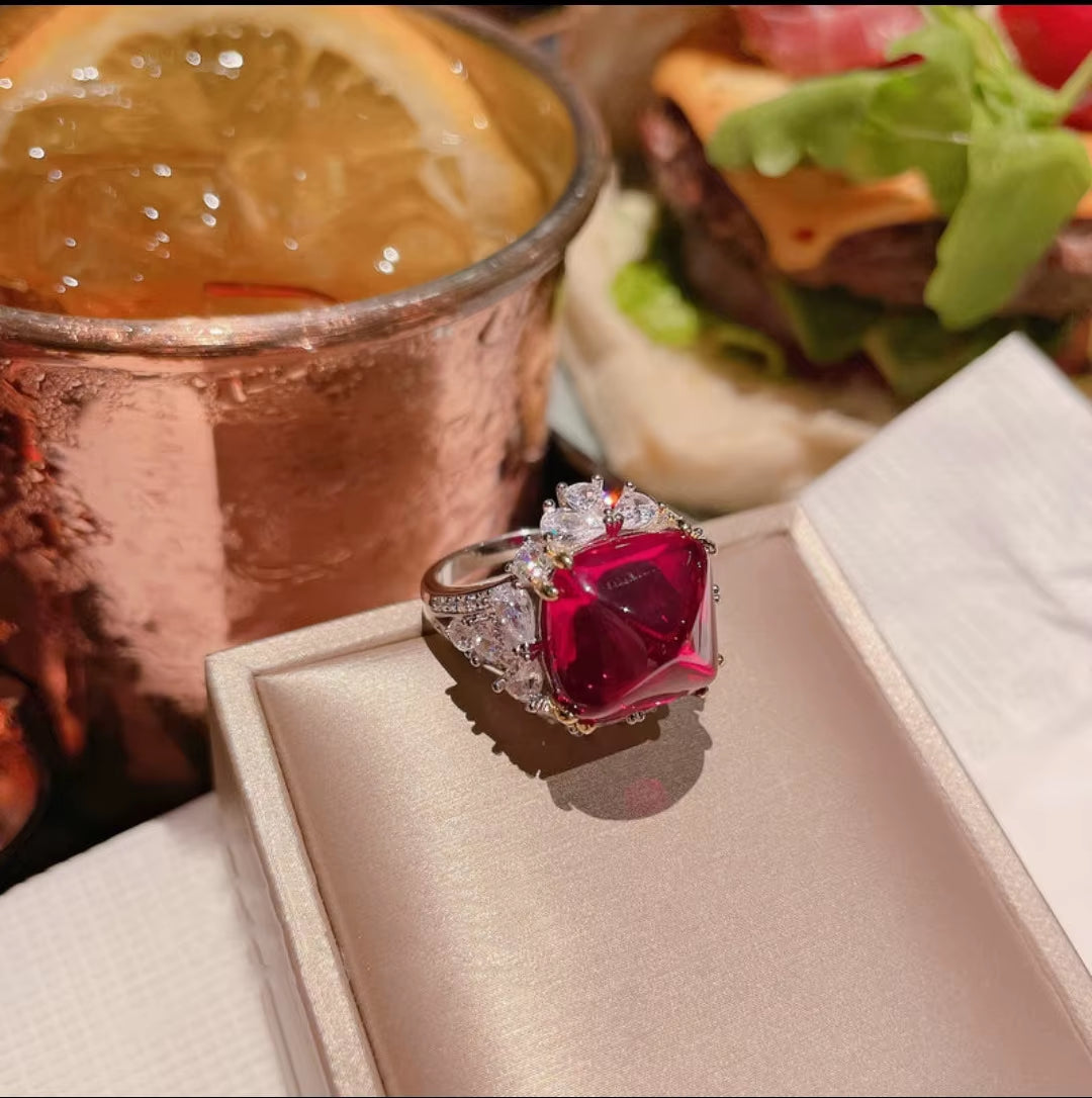 Imitation Jewelry Set Diamond Explosion Flash Hot New Luxury Pendant Necklace Female Earrings Set